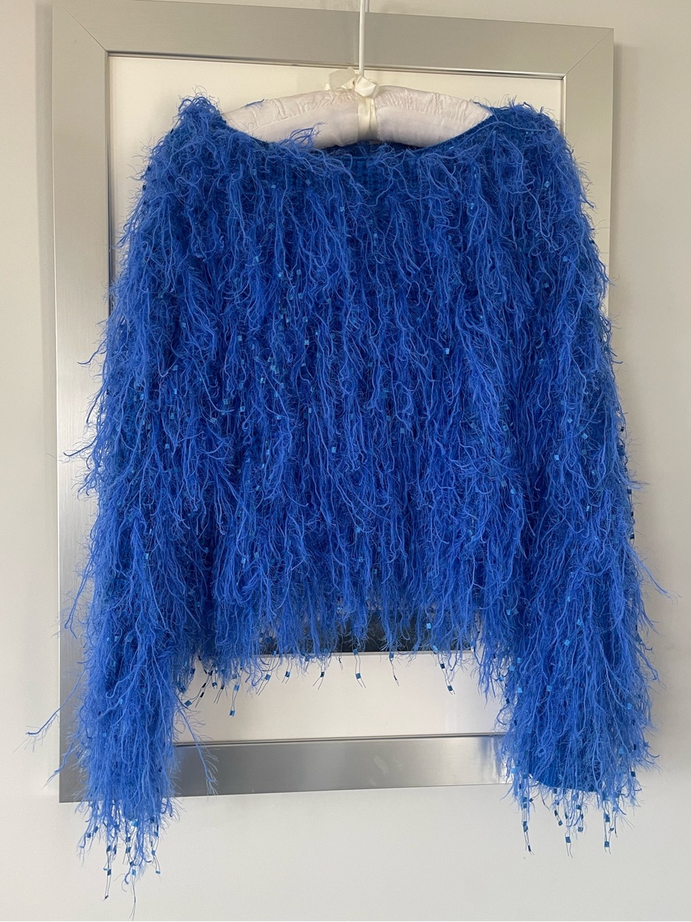 Royal blue knitted top